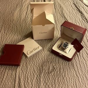 Cartier Santos Blue Dial 40mm WSSA0030